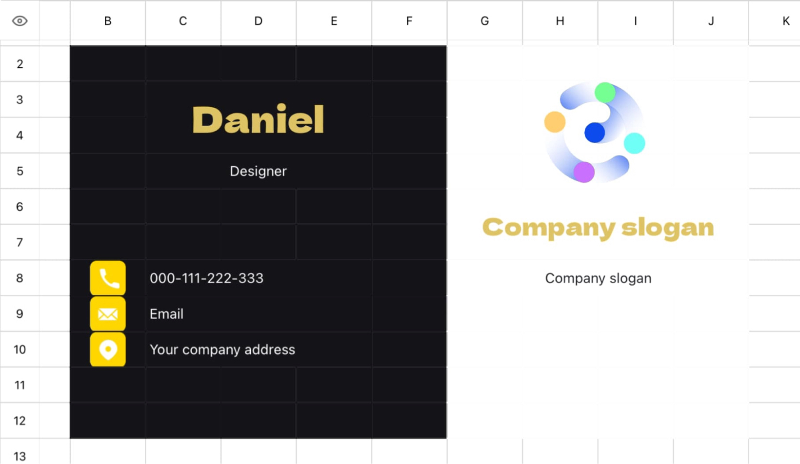 Business card 3